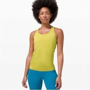Lululemon Swiftly Tech Scoop Neck Tank 2.0 Yellow Pear Size 6